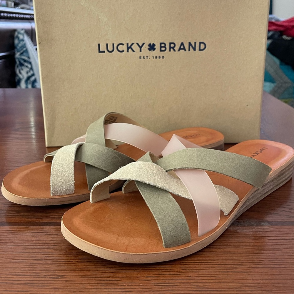 LIKE NEW ~ Lucky Brand Hallisa Sandals - Sz 7.5